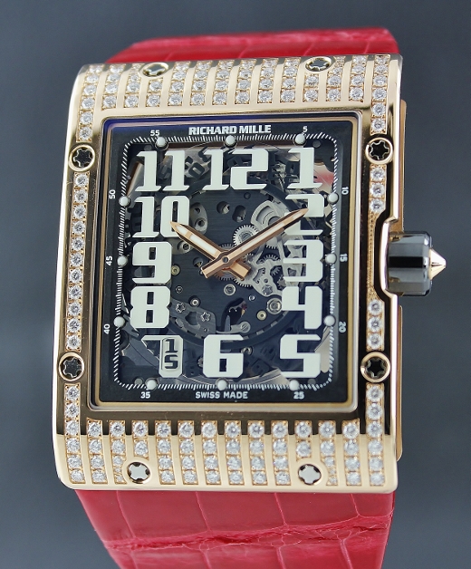 (image for) RARE LIKE NEW RICHARD MILLE ROSE GOLD DIAMOND AUTOMATIC ULTRA-FLAT / RM16